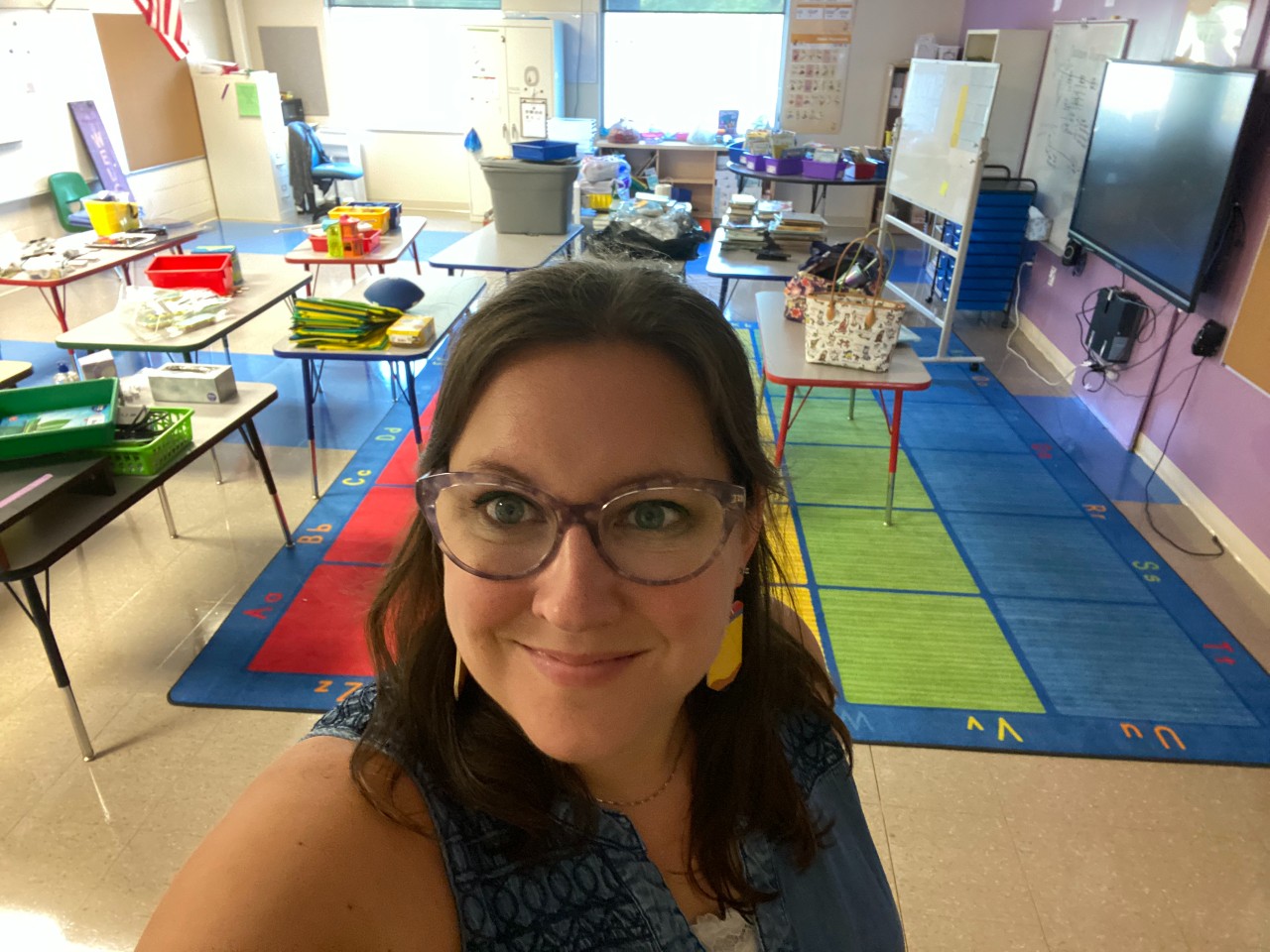 Erica Hanson in her classroom 